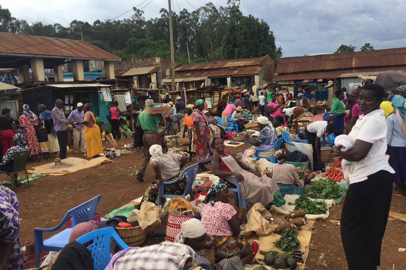 A market in Kisumu